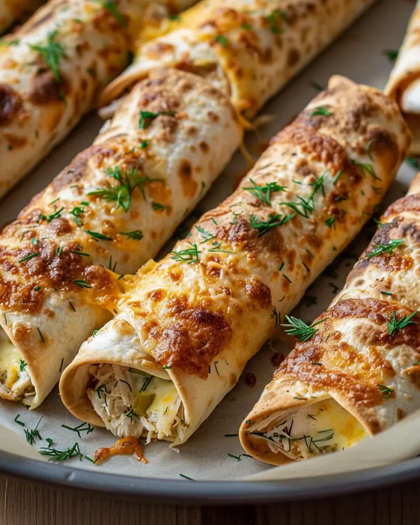 Dill Pickle Ranch Chicken Taquitos
