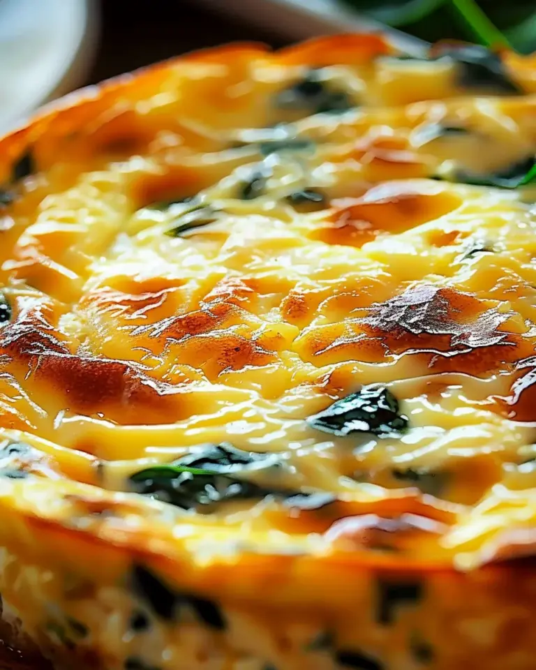 Irresistibly Creamy Cottage Cheese and Spinach Crustless Quiche