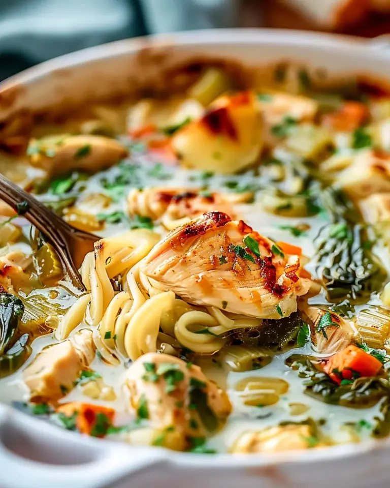 Healing Ginger Garlic Chicken Noodle Soup