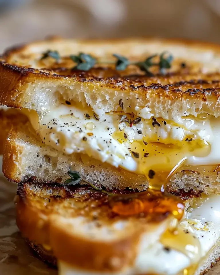 Indulge in Goat Cheese Grilled Cheese with Honey Bliss