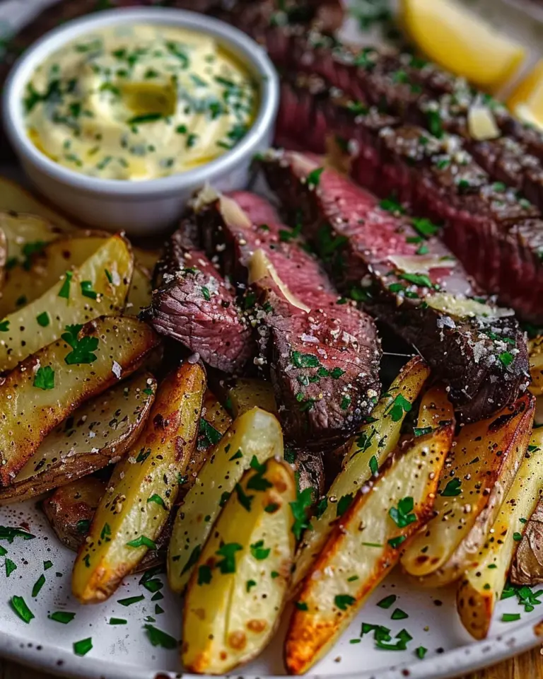 Garlic Parmesan Steak Fries