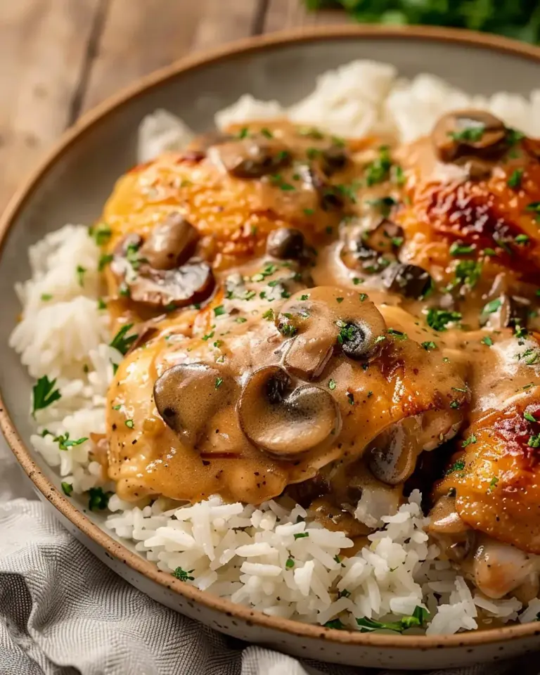 Comforting Smothered Chicken and Rice