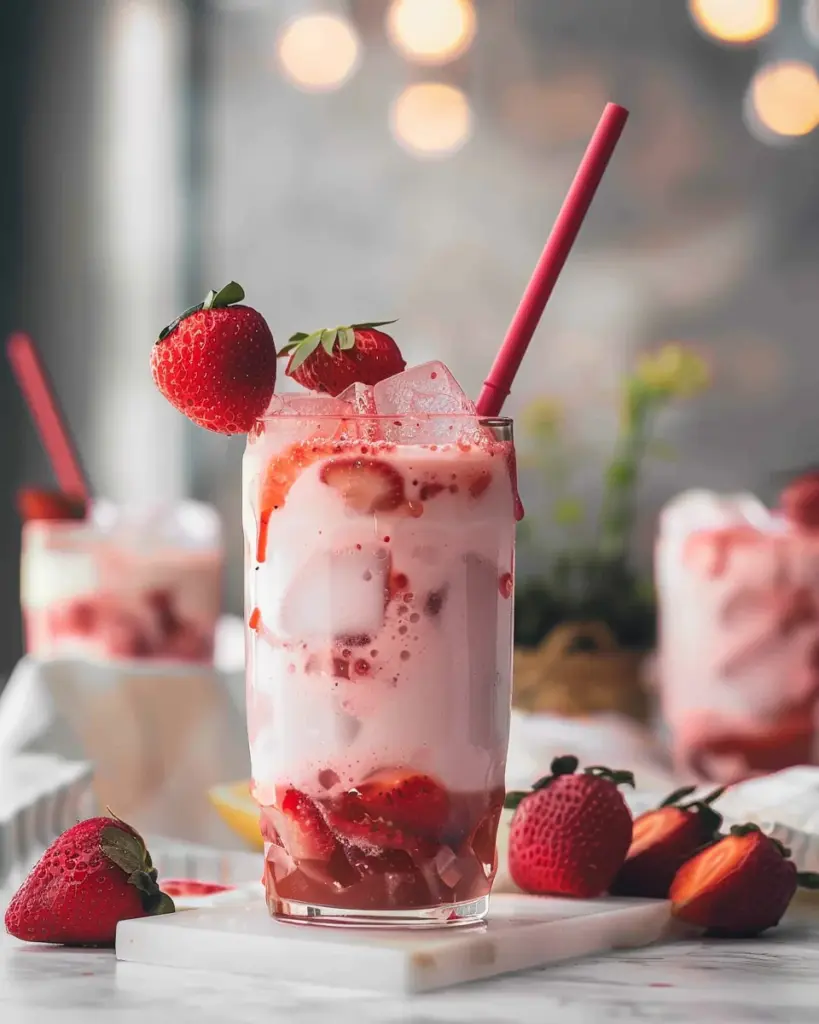 Korean Strawberry Milk