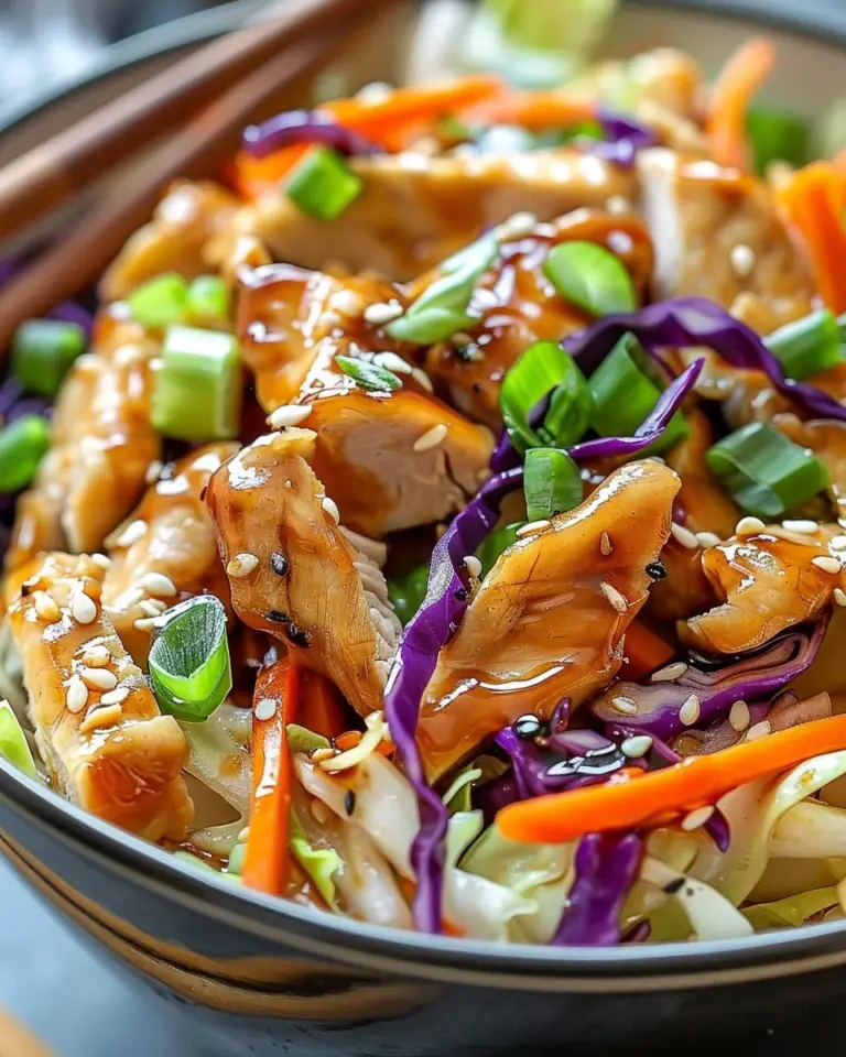 Delicious Egg Roll Bowls with Chicken and Cabbage in 10 Minutes