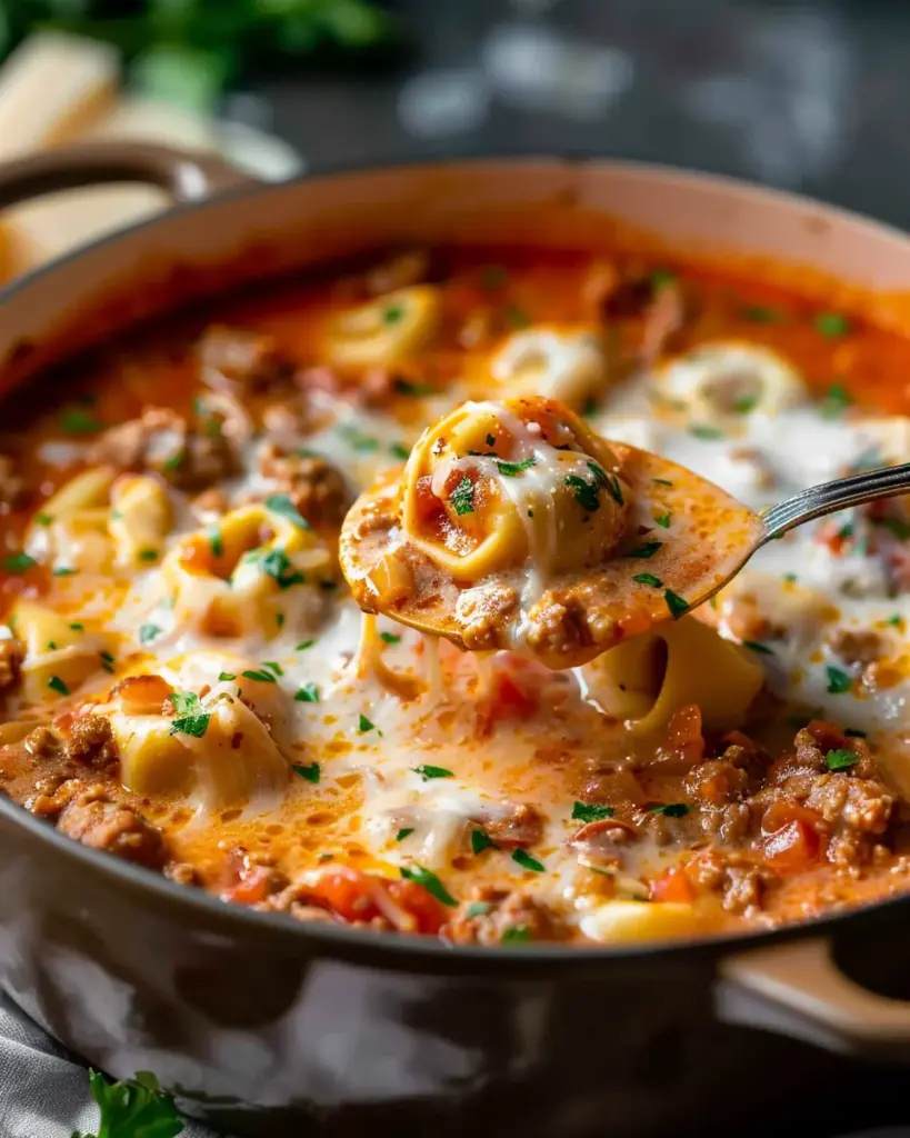 Homemade Lasagna Soup with Tortellini – Alrightwithme