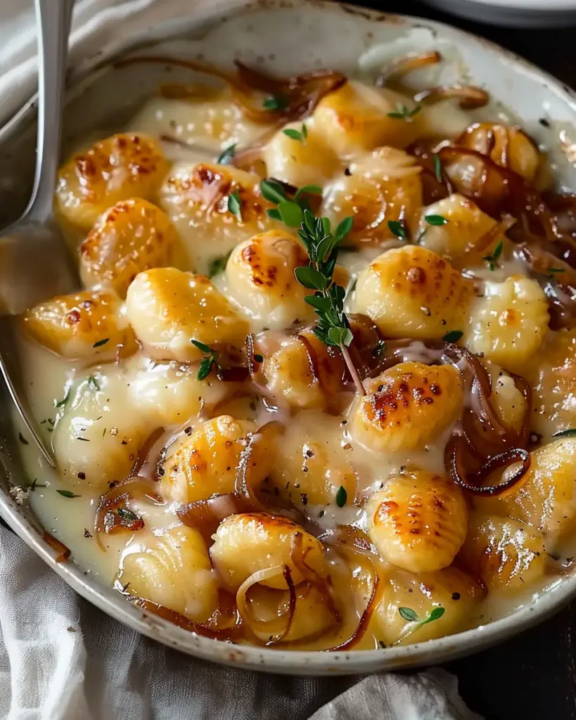 Buttery Gnocchi With Caramelized Onions And Gruyère Bliss