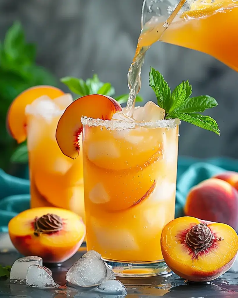 Refreshing Peach Lemonade