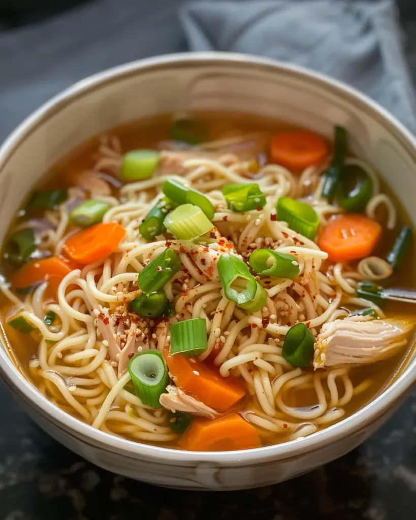Aromatic Ginger Scallion Chicken Noodle Soup – Alrightwithme
