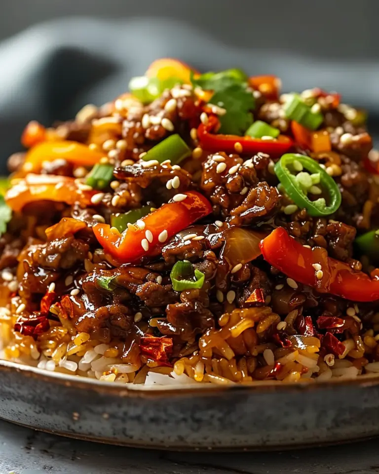 Crispy Chilli Beef Rice