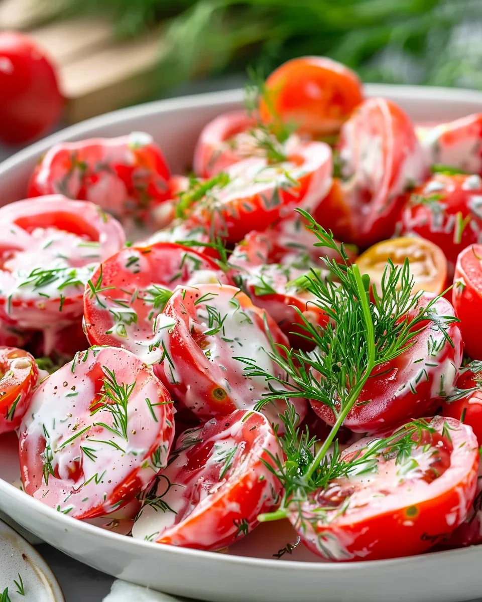 Tomato Garlic Salad