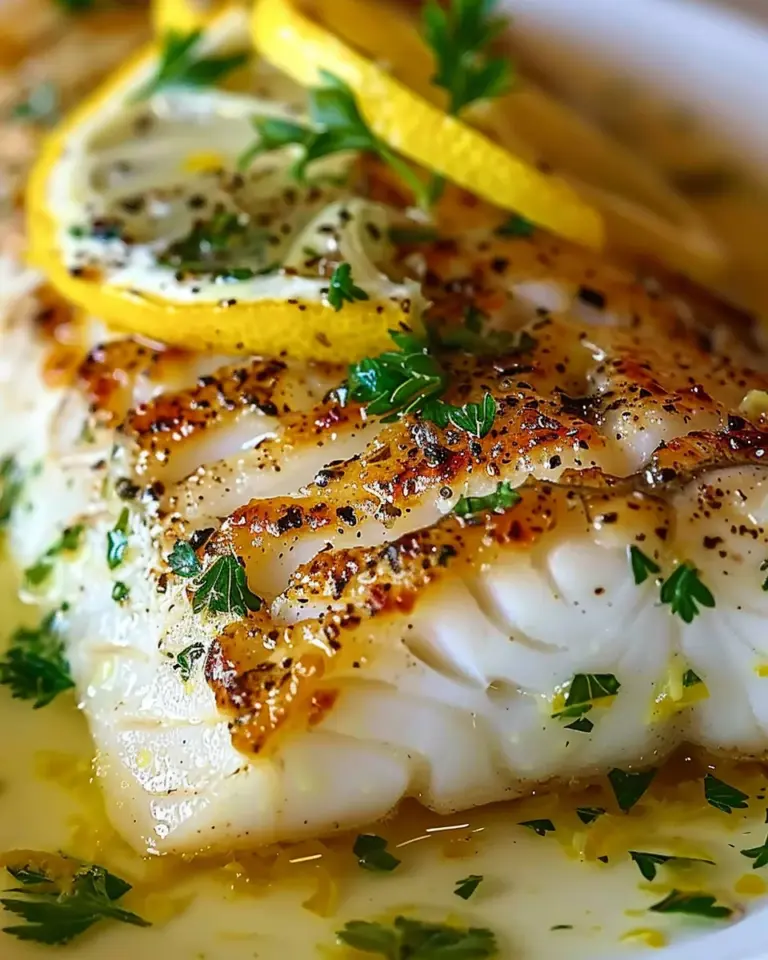 Lemon Butter Fish Fillet