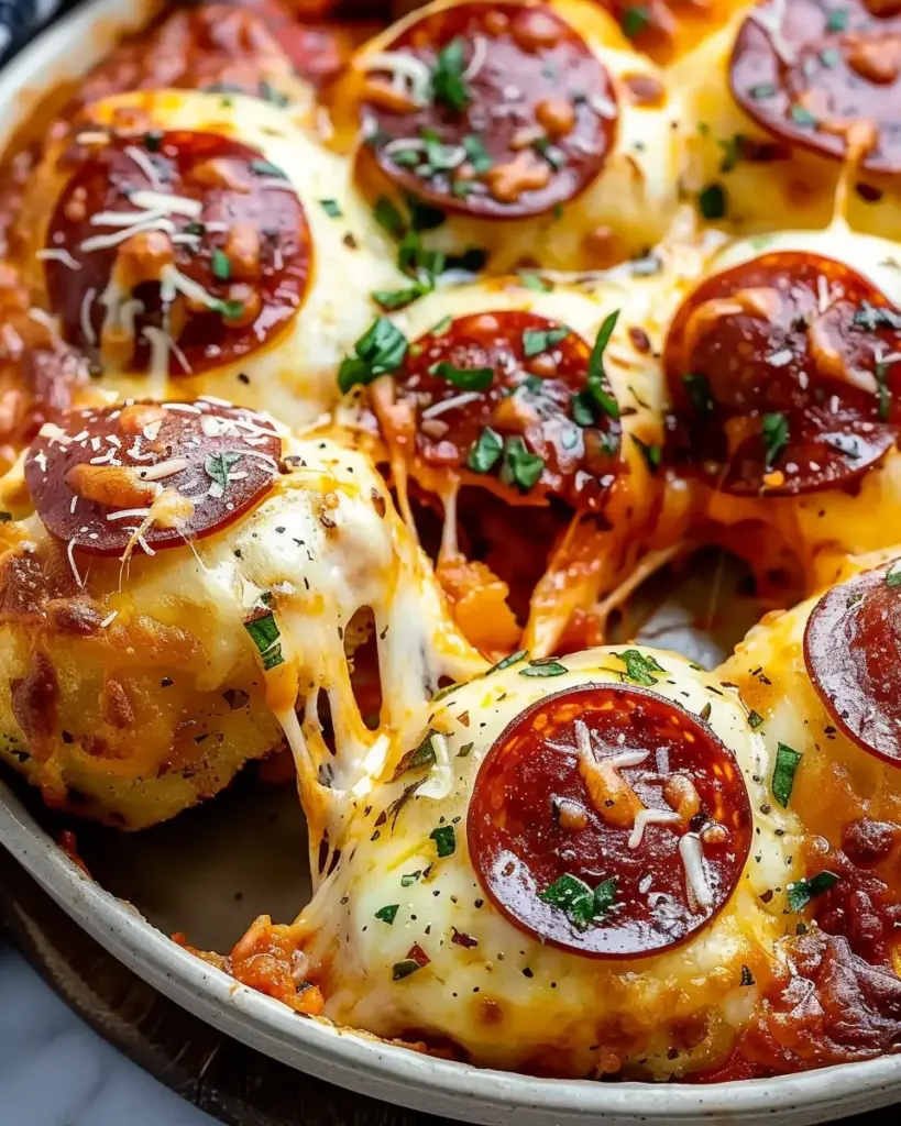 Cheesy Pepperoni Pizza Bombs