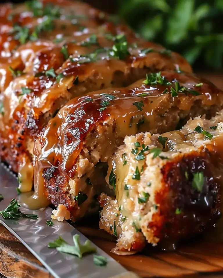 Juicy Garlic Parmesan Chicken Meatloaf: Comfort Food Delight