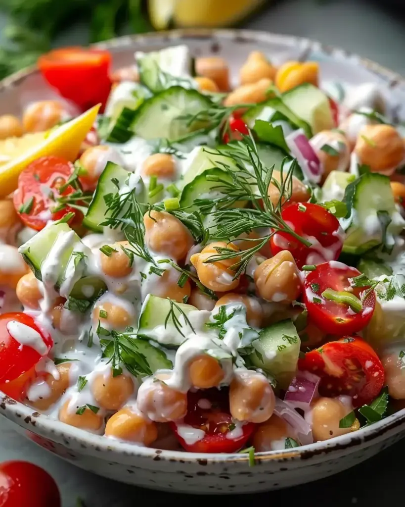 Tzatziki Chickpea Salad