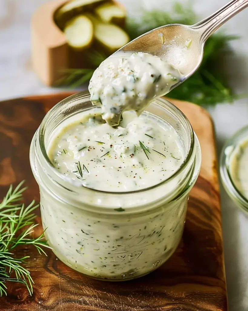 Healthy Dill Pickle Cottage Cheese Ranch Recipe