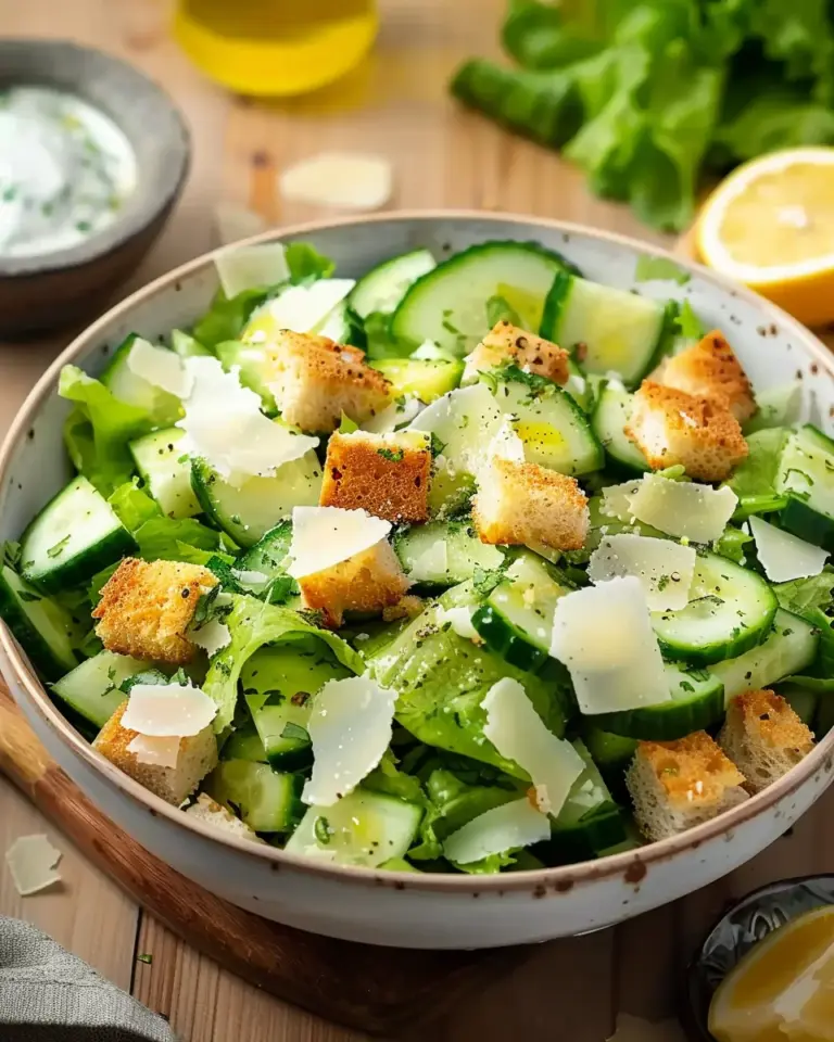 Cucumber Caesar Salad