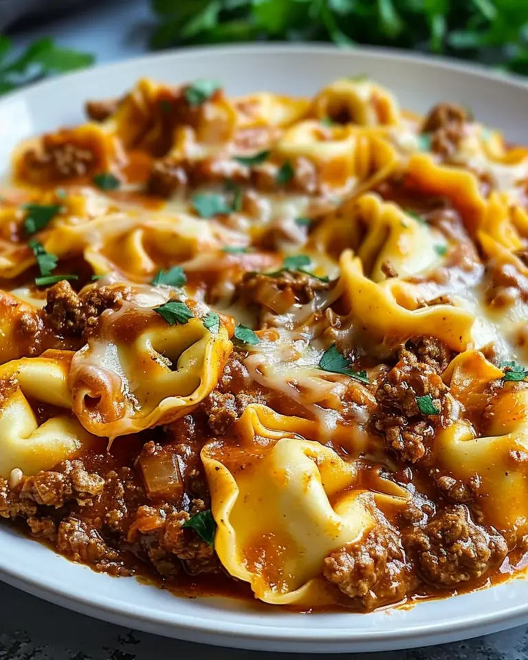 Cheesy Beef Enchilada Tortellini