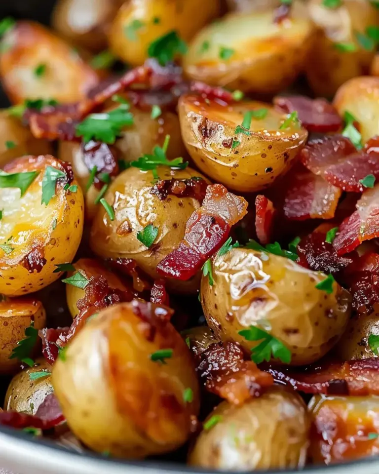 Crispy Bacon Honey Roasted Potatoes
