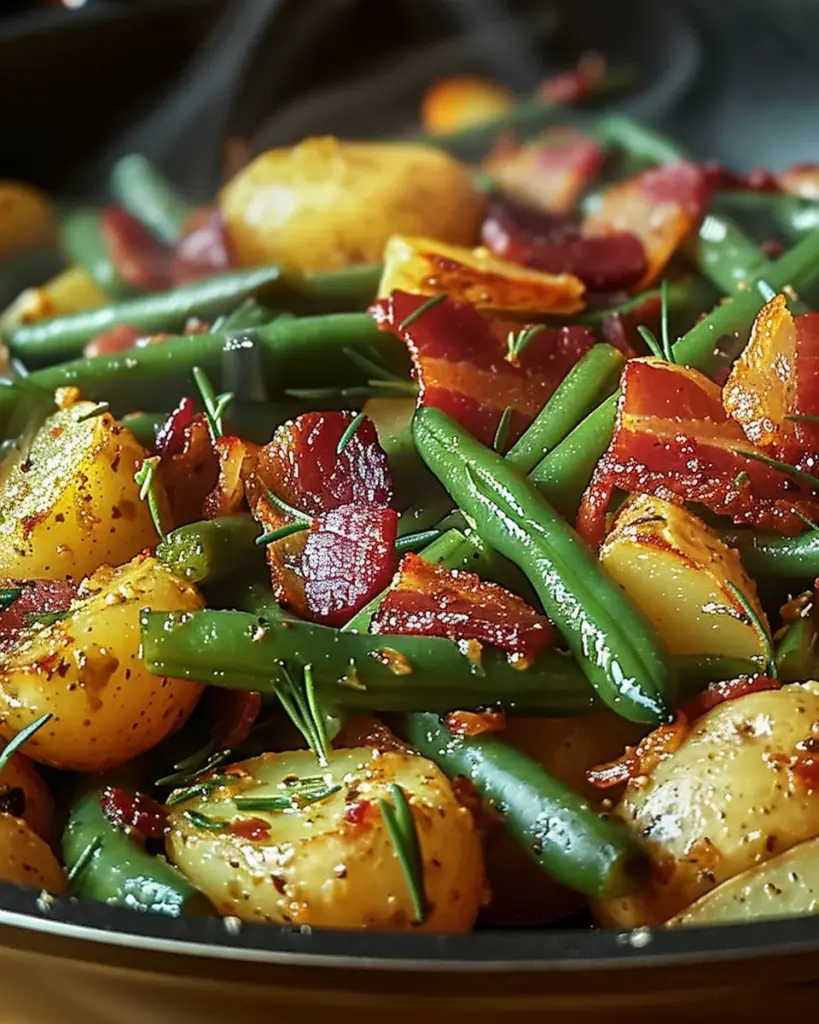 Country Ranch Green Beans ‘and Potatoes with Bacon