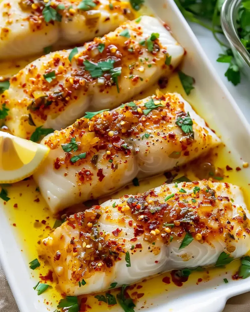 Gluten-Free Mediterranean Baked Cod with Lemon and Garlic