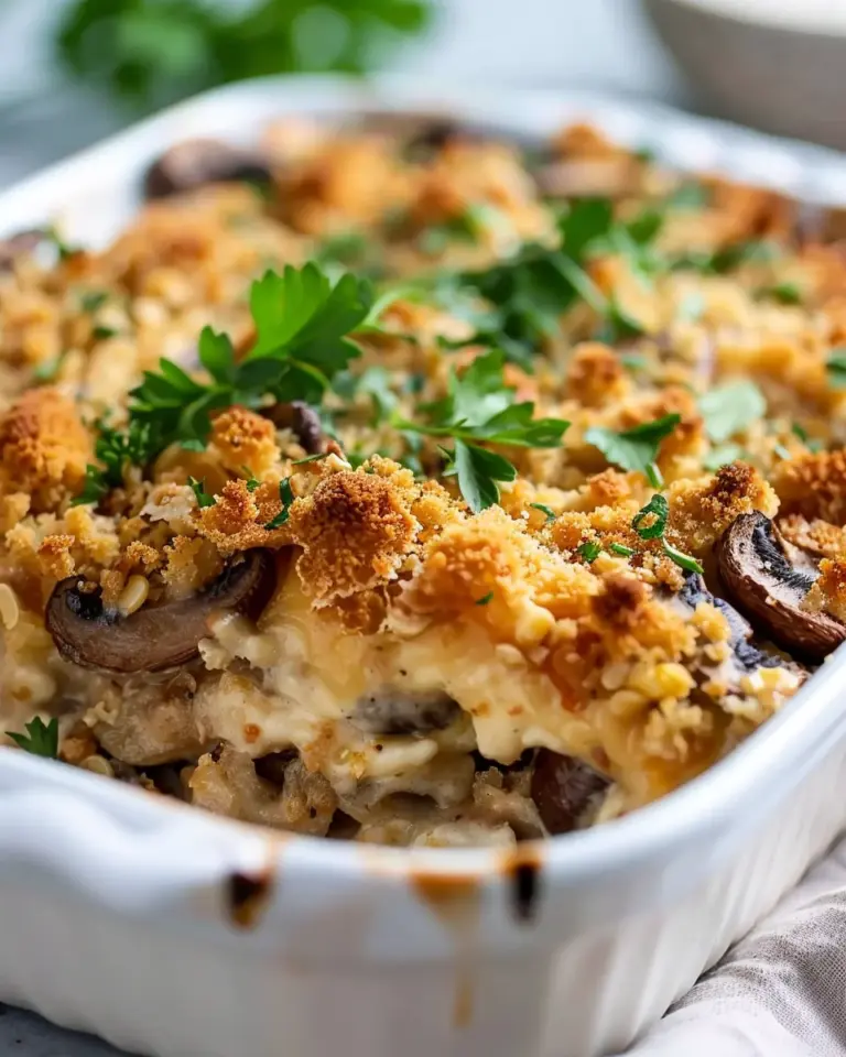 Stuffed Mushroom Casserole