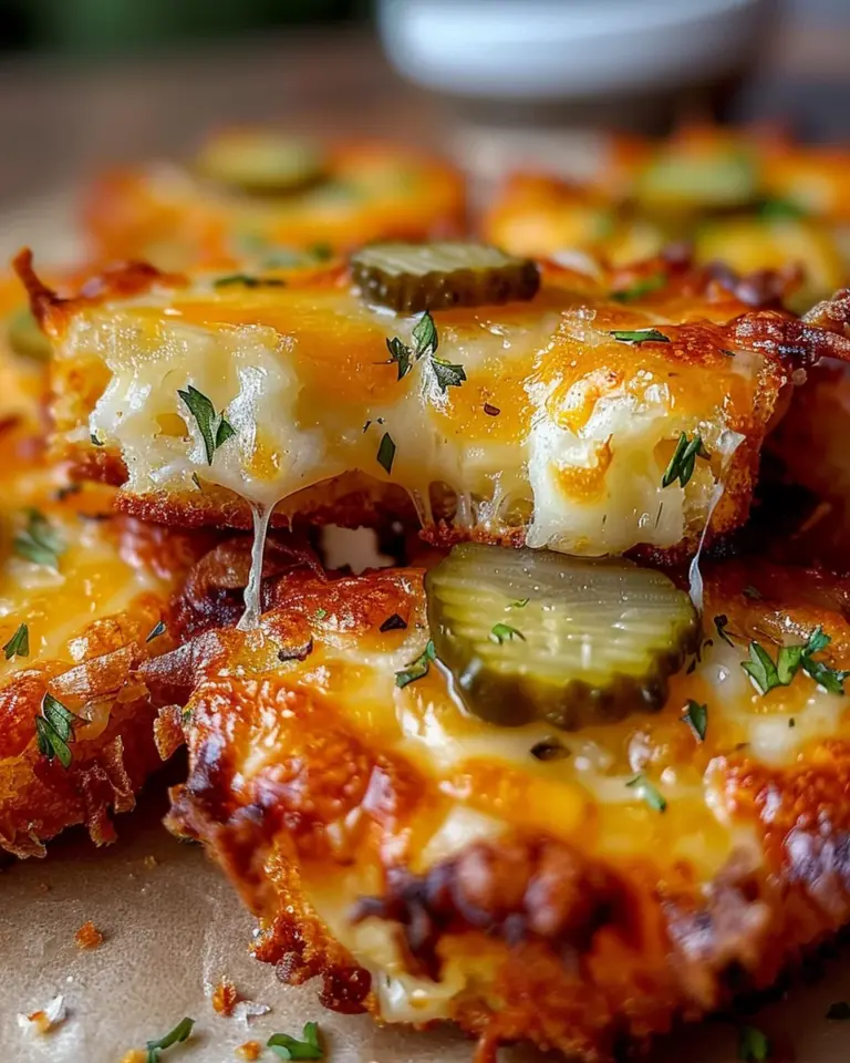 Crispy Pickle Cheese Bites