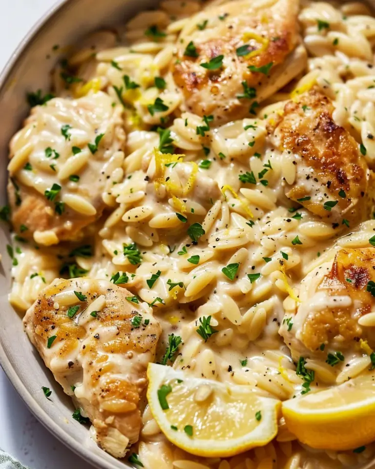 Creamy Lemon Chicken Orzo