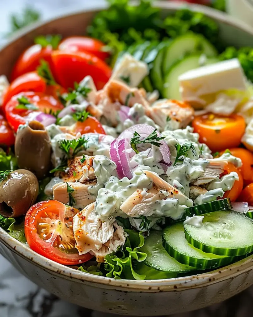 TZATZIKI CHICKEN SALAD: Discover a Refreshing Delight!