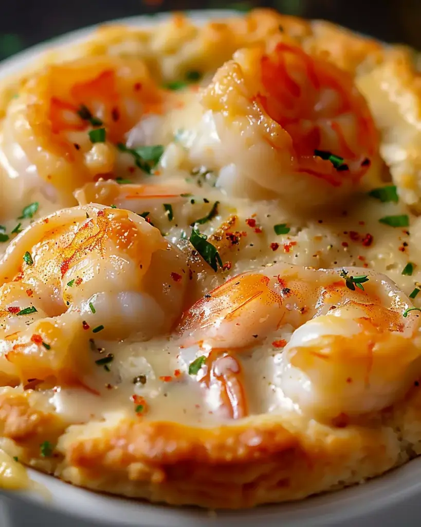 Shrimp & Lobster Cheddar Bay Biscuit Pot Pie