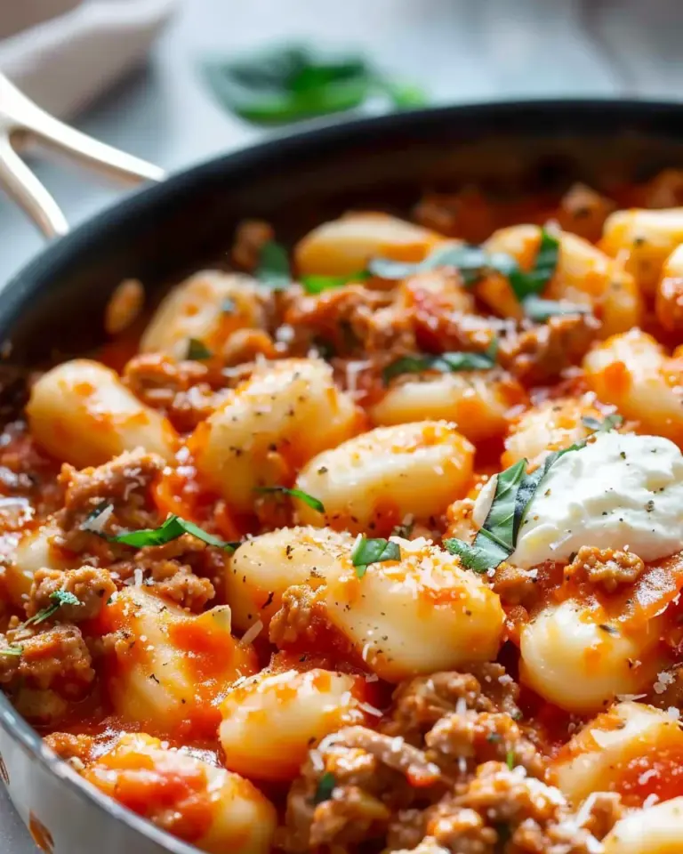 Delicious Ground Turkey Gnocchi Skillet