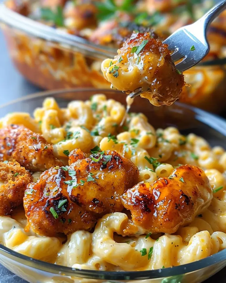 High-Protein Honey Garlic Butter Chicken with Mac & Cheese