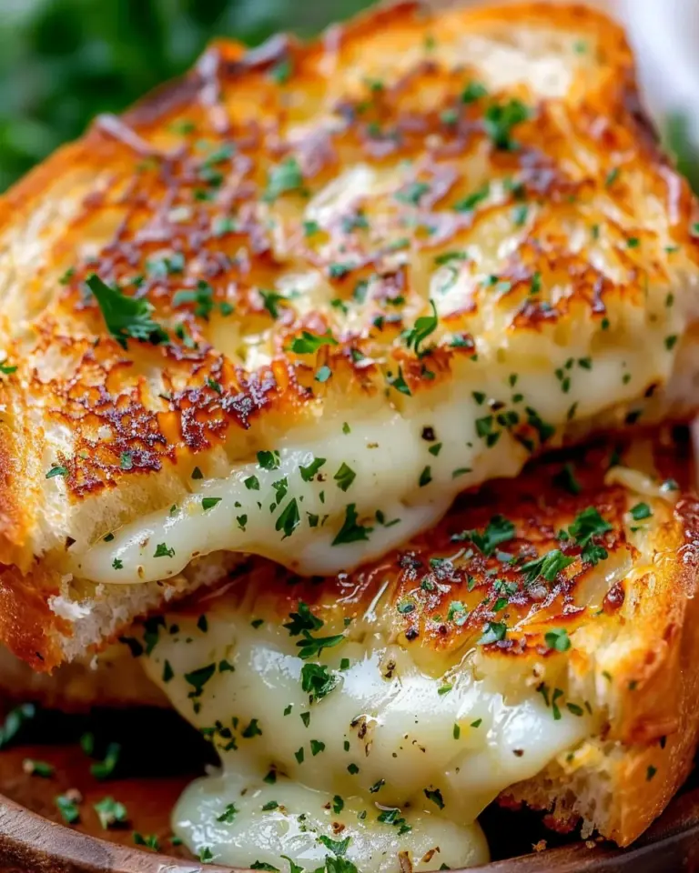 Garlic Bread Grilled Cheese