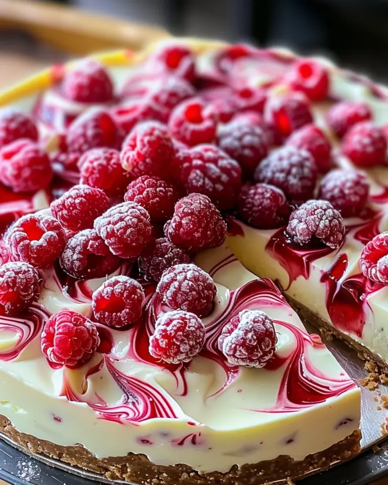 Indulgent White Chocolate Raspberry Cheesecake Bliss