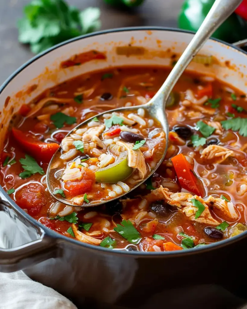 Chicken Tomato Rice Soup