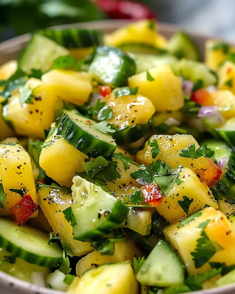 Pineapple Cucumber Salad